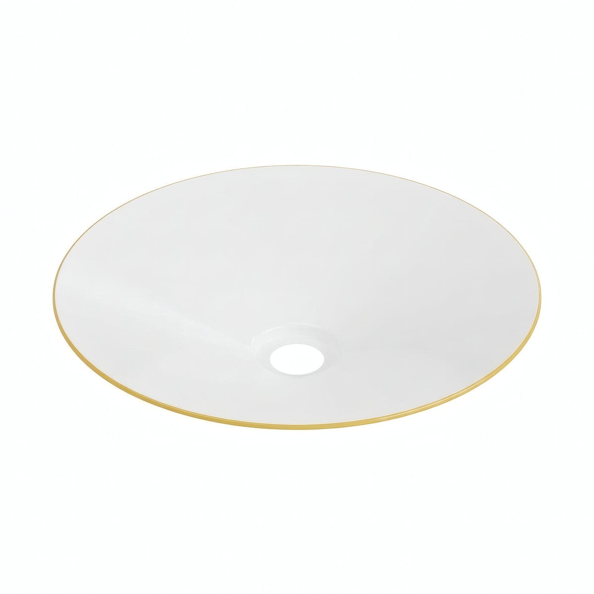 Abat-jour plat en métal émaillé Ø 30 cm pour douille E27 — Jaune moutarde