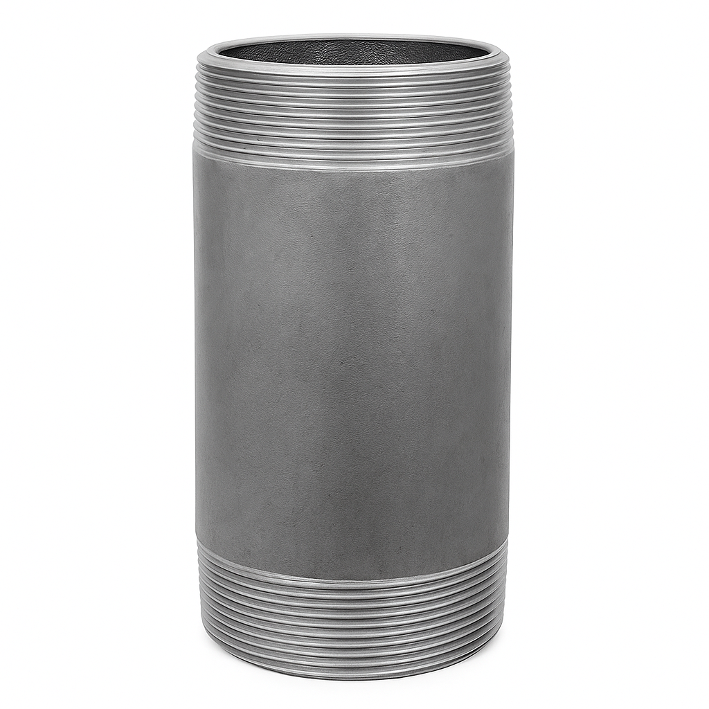 Tube acier fileté noir 80/90mm