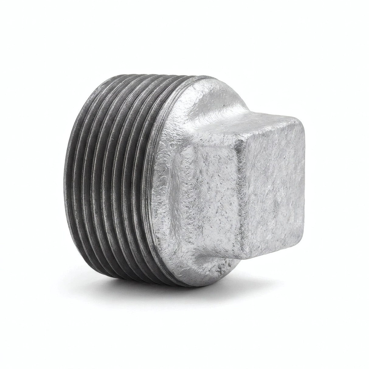 Bouchon mâle sans butée fonte galvanisée - photo produit fond blanc 4
