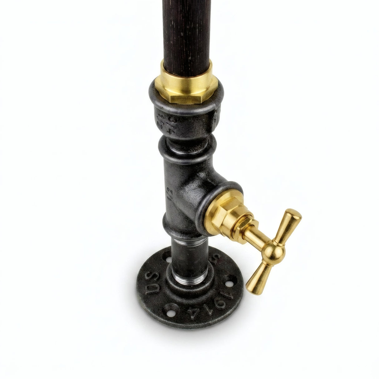Bougeoir Steampunk Robinet - photo produit fond blanc 5