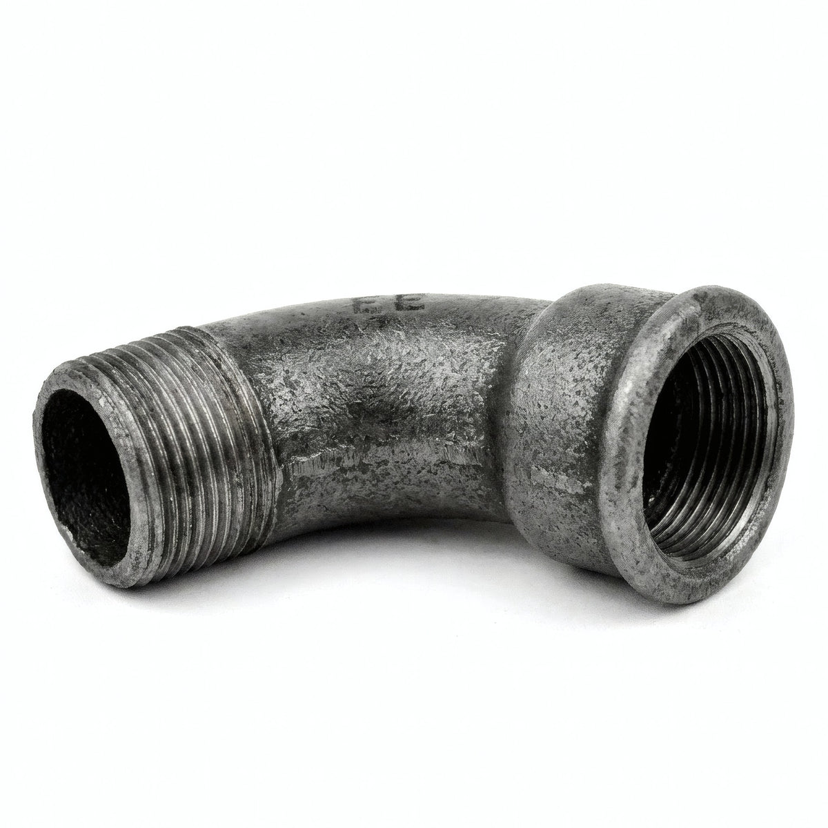 Coude grand rayon 45° M/F fonte noire - photo produit fond blanc 8