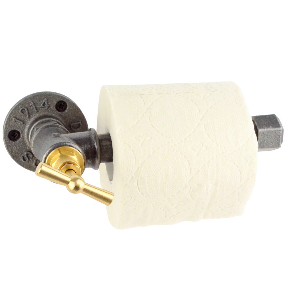 Dérouleur papier WC avec robinet laiton | Modèle 1