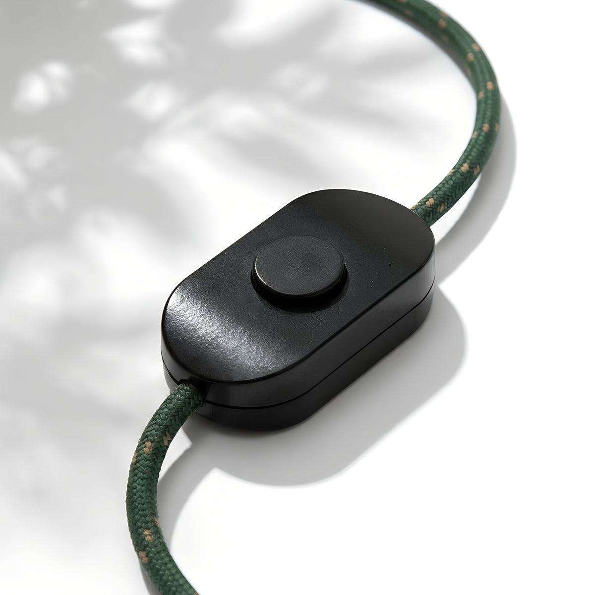 Interrupteur à pied unipolaire noir pour lampadaire — Noir