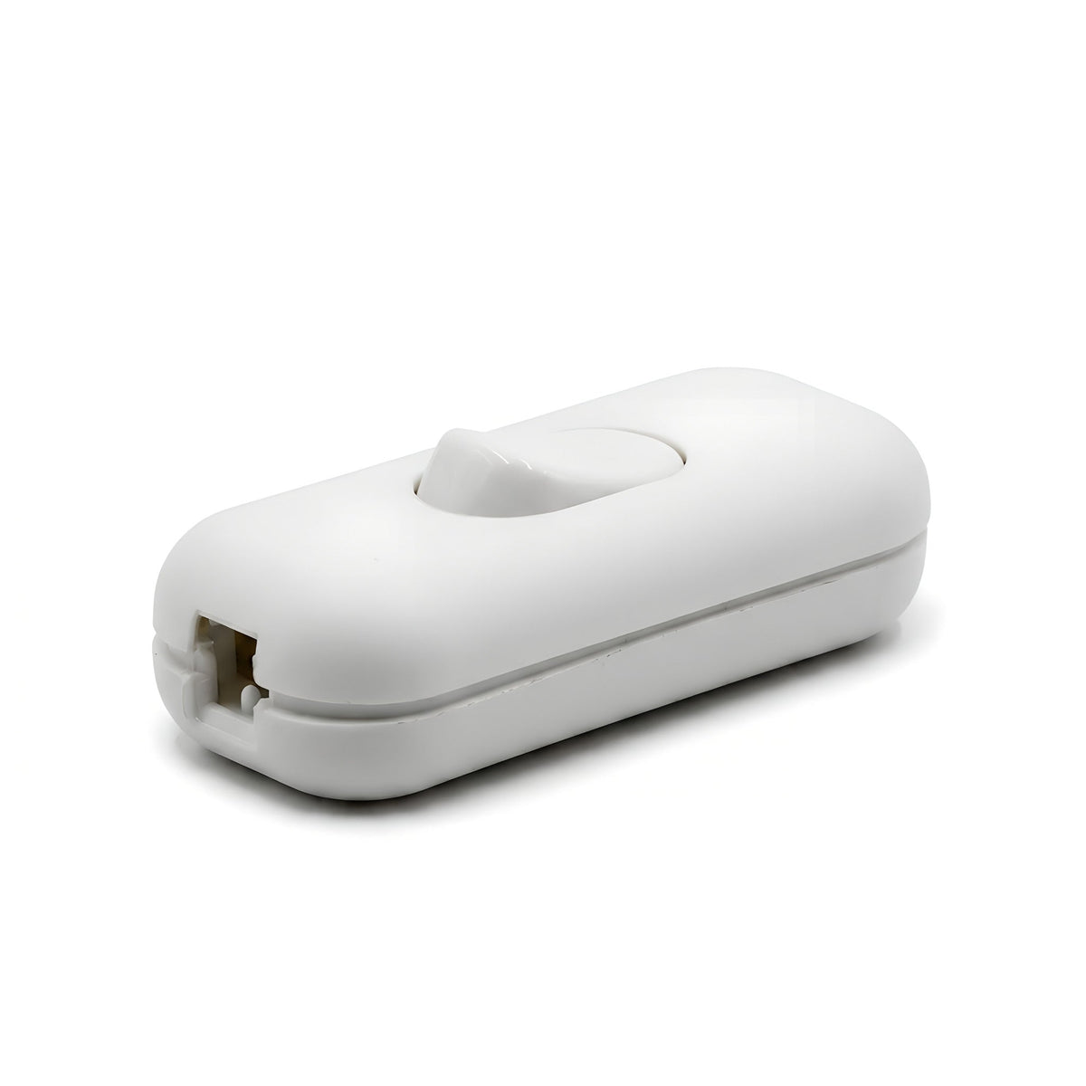 Interrupteur bipolaire à bascule pour fil de lampe — Blanc