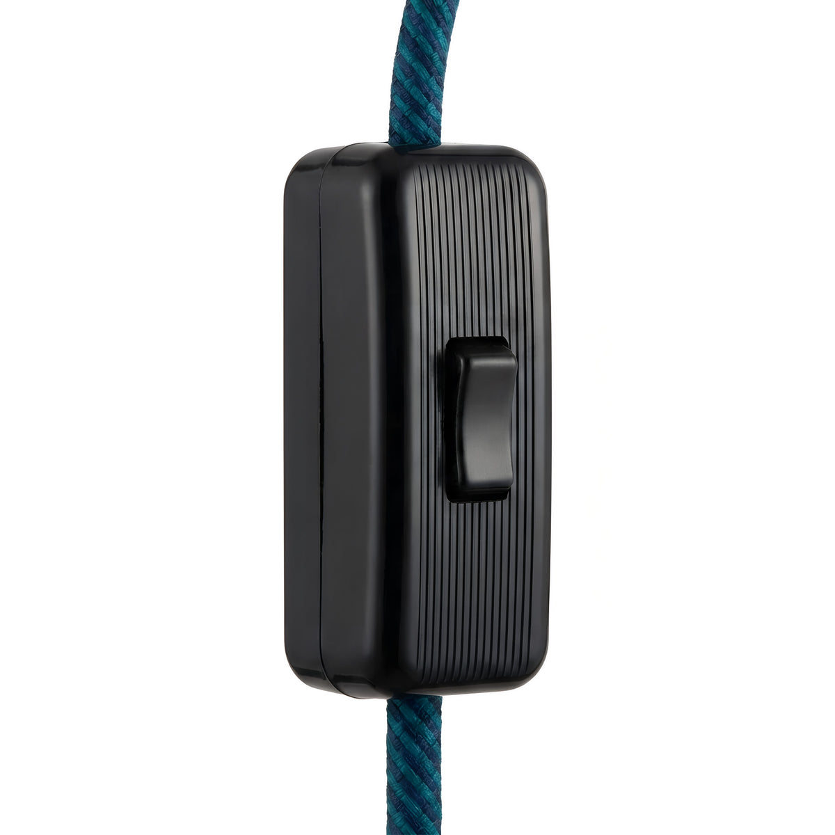 Interrupteur unipolaire passe-fil à bascule pour lampe — Noir