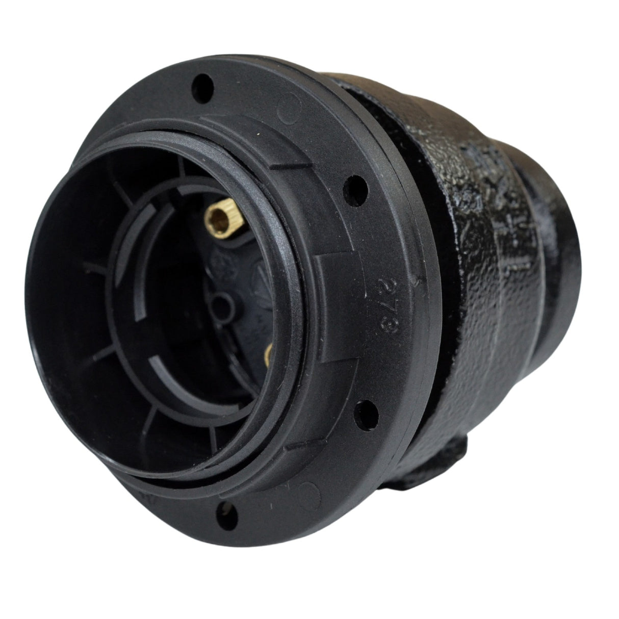 Kit Douille E27 Thermoplastique sur Raccord – déco – peinture noire - kit douille pour lampe industrielle DIY - vue 3