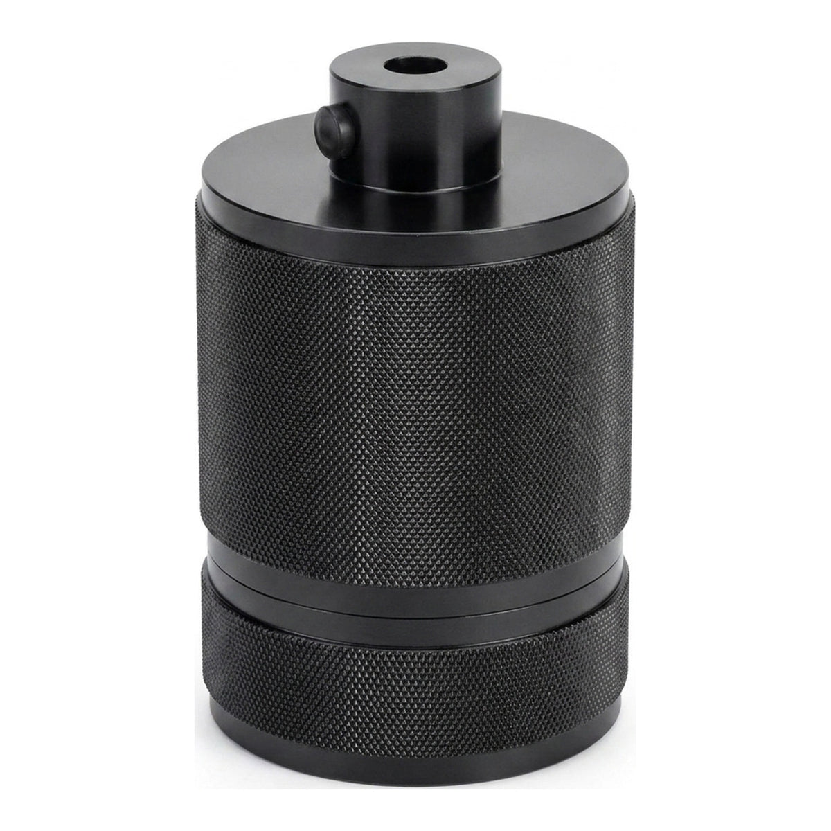 Douille E27 en aluminium moleté double bague — Gris foncé
