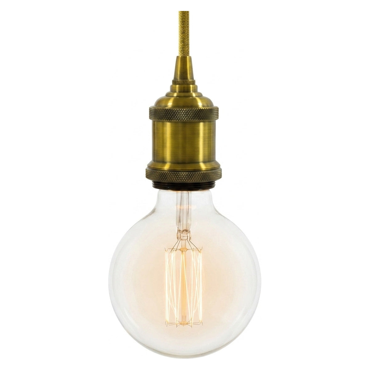 Douille E27 en aluminium vintage — Laiton