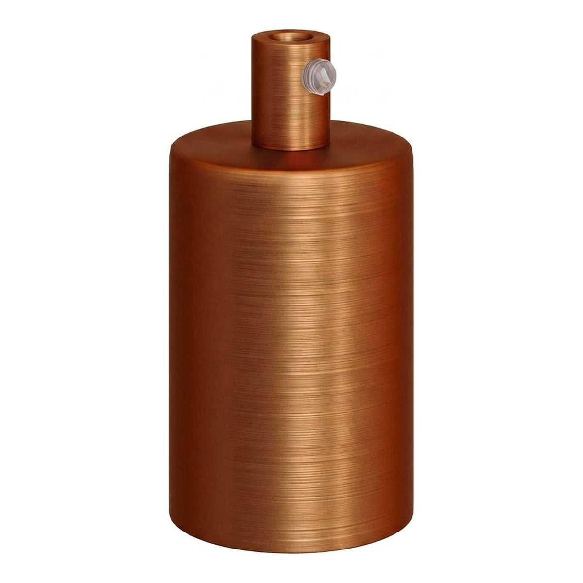 Douille E27 cylindrique en métal — Cylindrique métal / Cuivre satiné