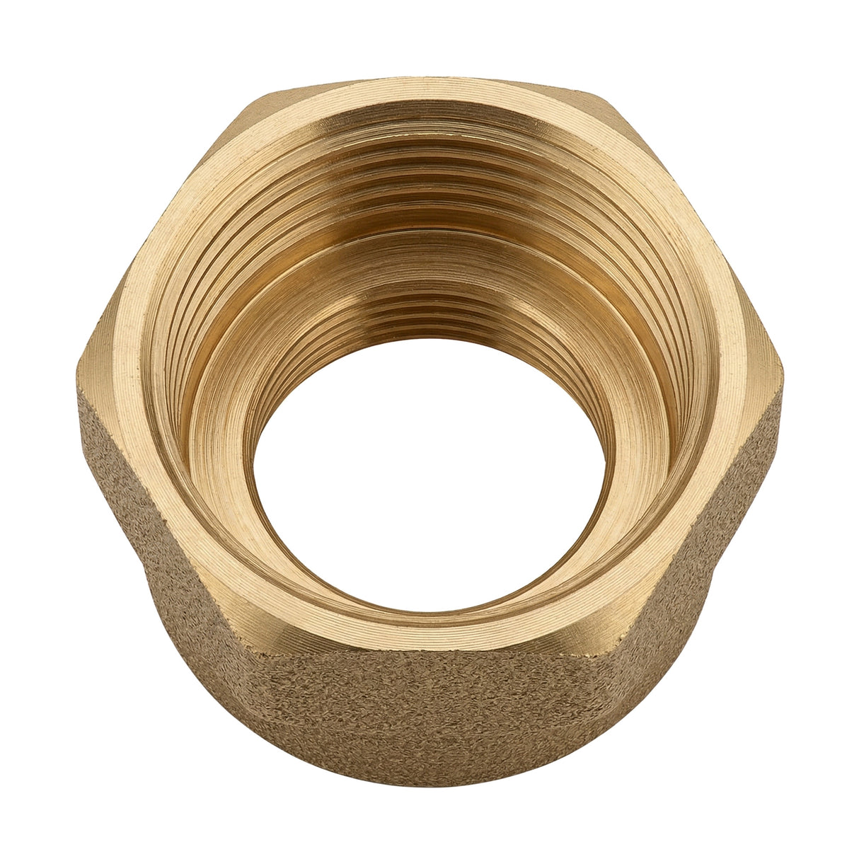 Manchon réduit femelle-femelle en laiton CW617N BSP - vue de dessus