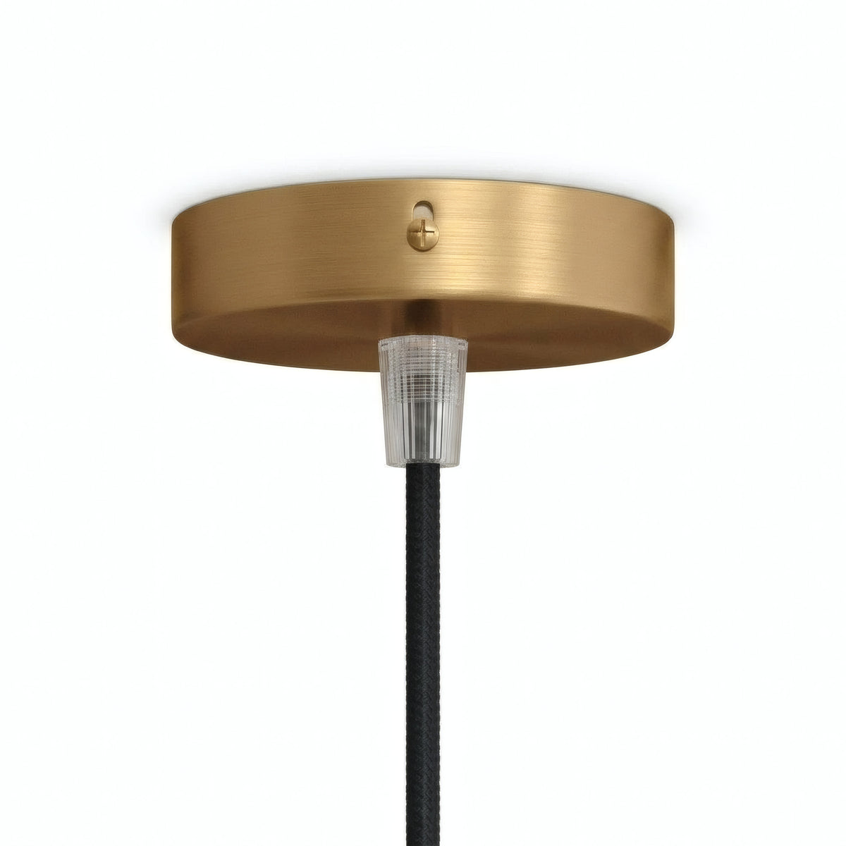 Mini rosace cylindrique en métal, Ø 83 mm — 1 trou central / Conique thermoplastique / Bronze satiné