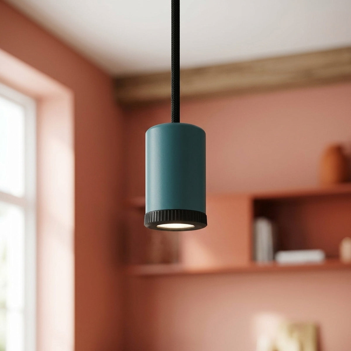 Mini spot LED en métal Mini GU10 — Bleu pétrole