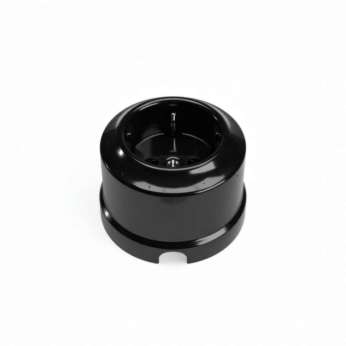 Prise murale en porcelaine — Schuko 2P+T 16 A / Noir