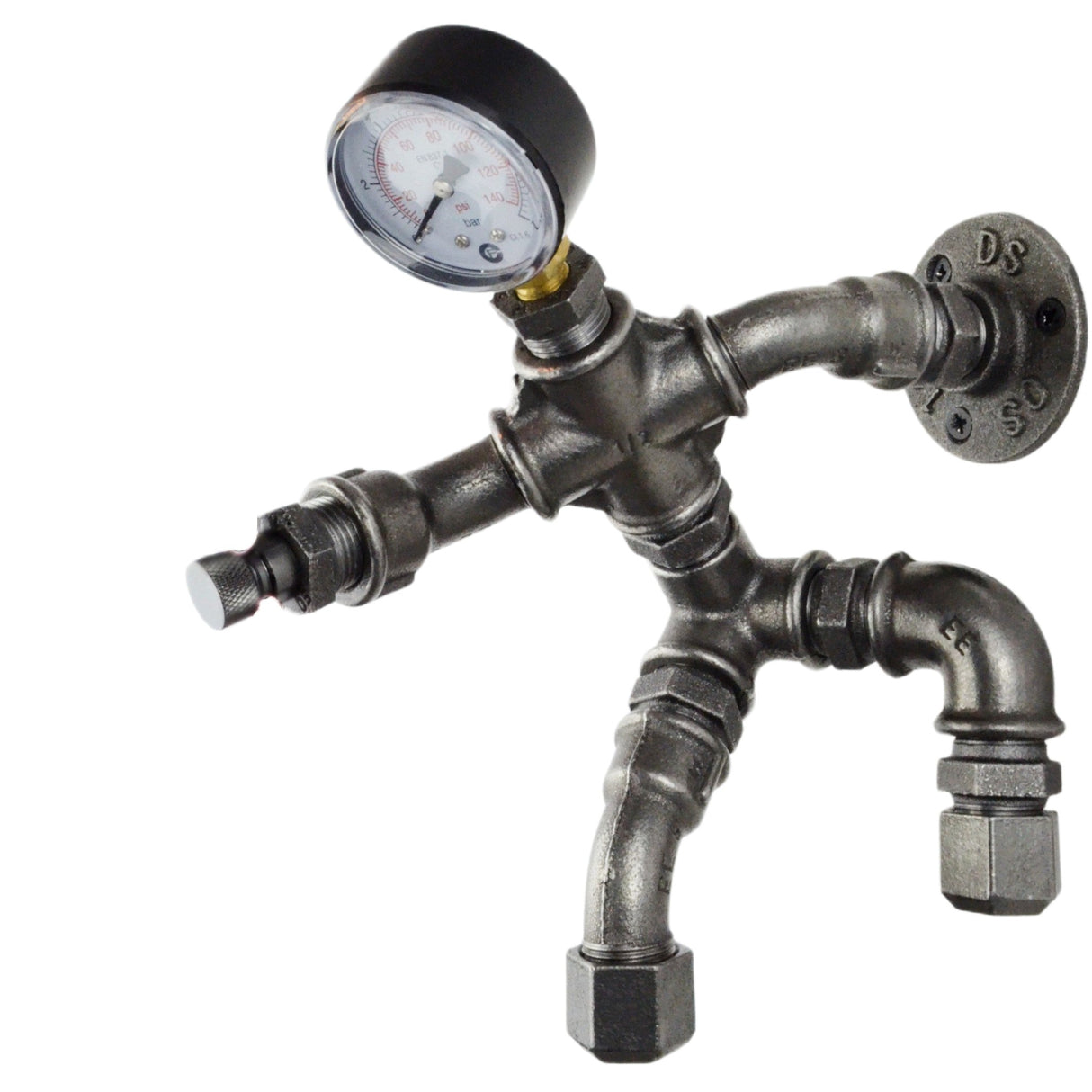 Pièces détachées - Lampe Murale le Grimpeur - lampe décorative en raccords de plomberie