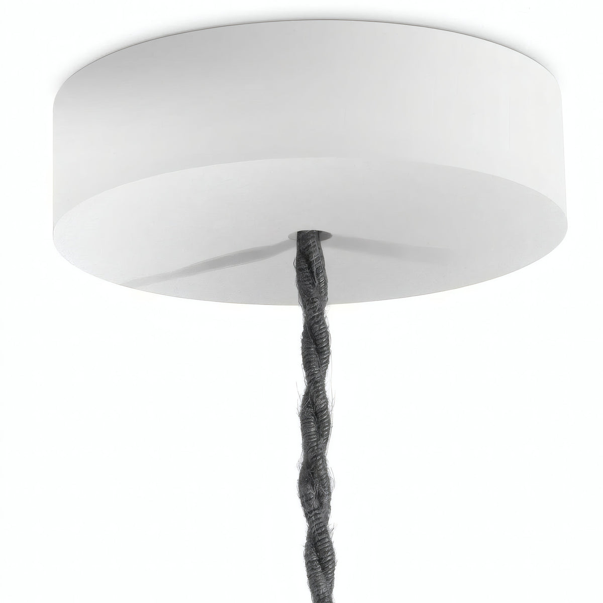Rosace ronde en bois, Ø 120 mm — Blanc