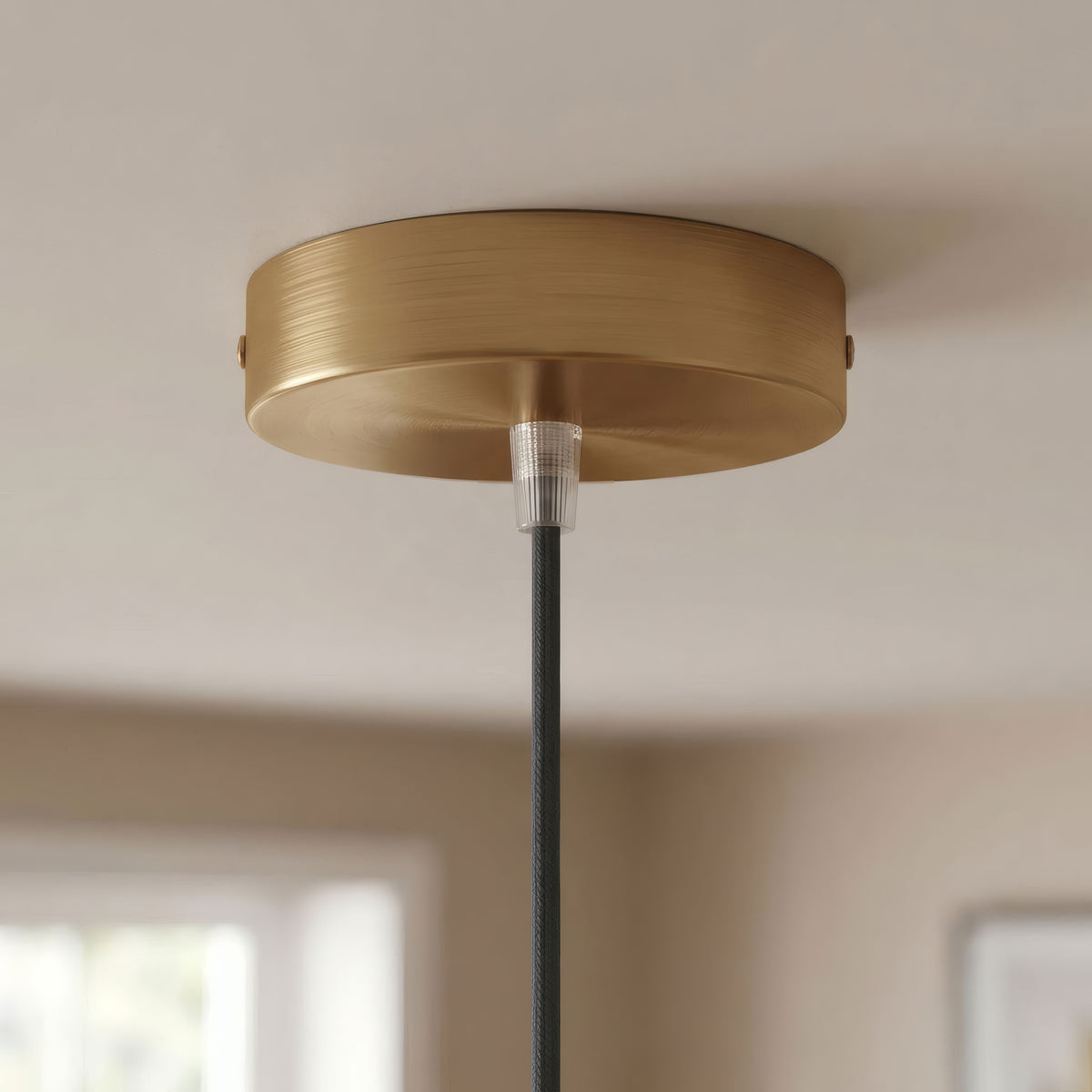 Rosace cylindrique en métal, Ø 120 mm — Conique thermoplastique / Bronze satiné