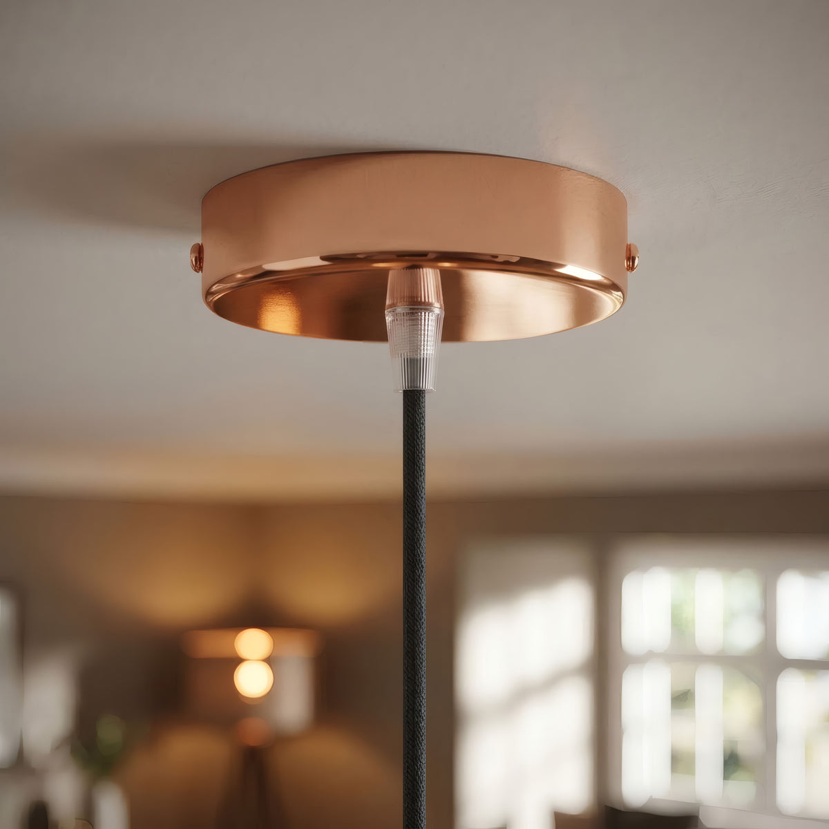 Rosace cylindrique en métal, Ø 120 mm — Conique thermoplastique / Cuivre