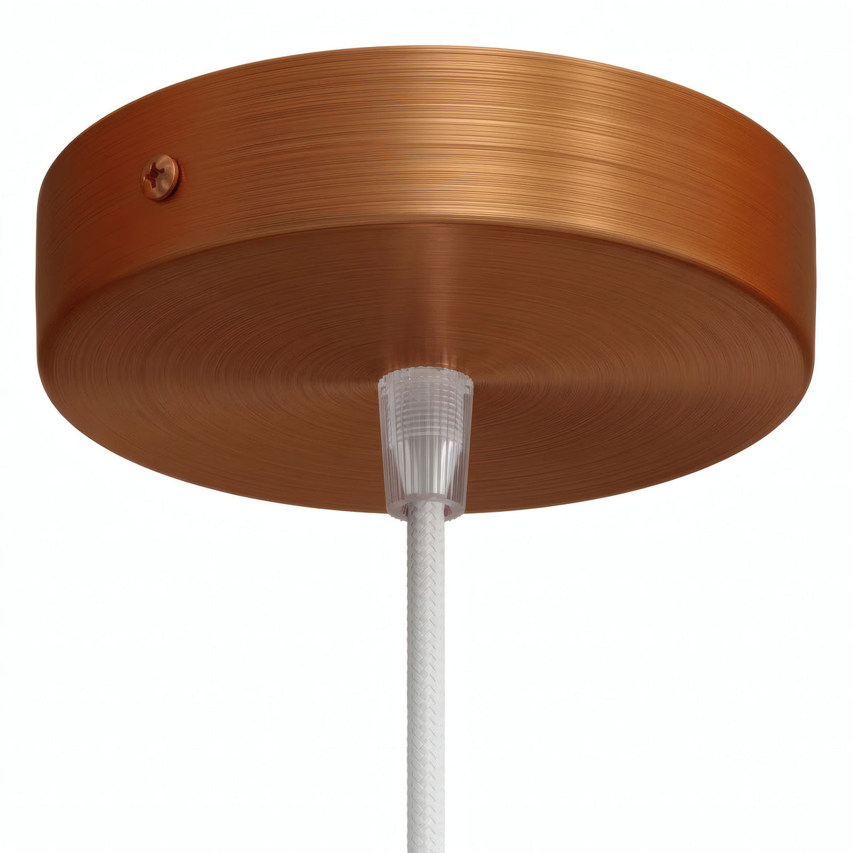 Rosace cylindrique en métal, Ø 120 mm — Conique thermoplastique / Cuivre satiné