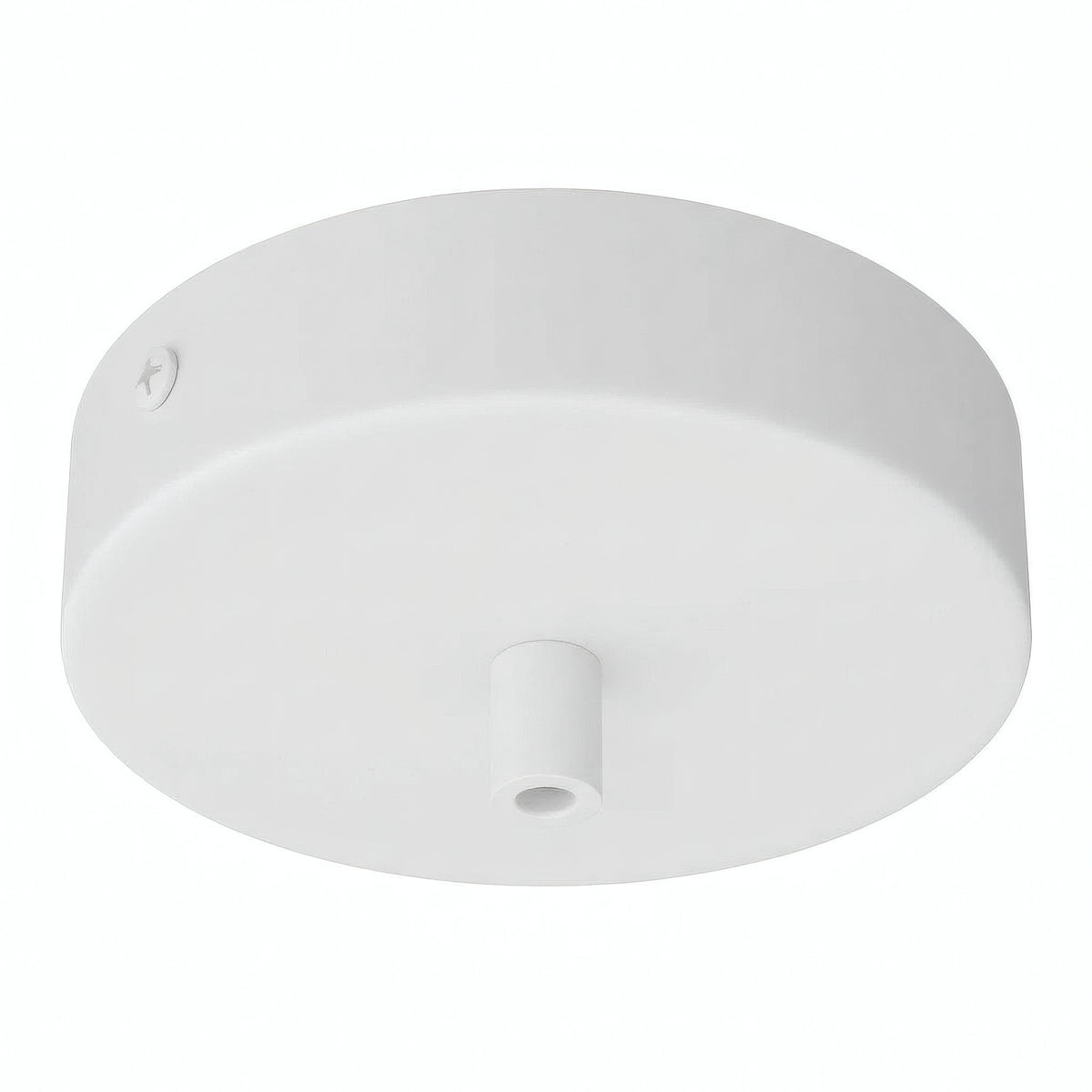 Rosace cylindrique en métal, Ø 120 mm — Cylindrique métal / Blanc mat