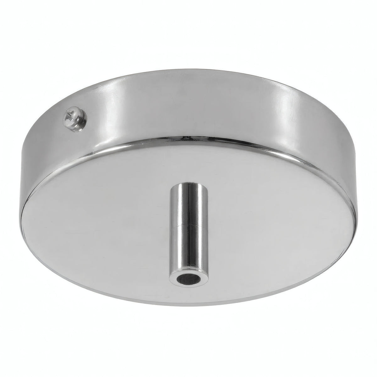Rosace cylindrique en métal, Ø 120 mm — Cylindrique métal / Chromé