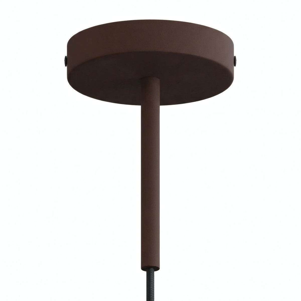 Rosace cylindrique en métal avec serre-câble de 15 cm — Rouille
