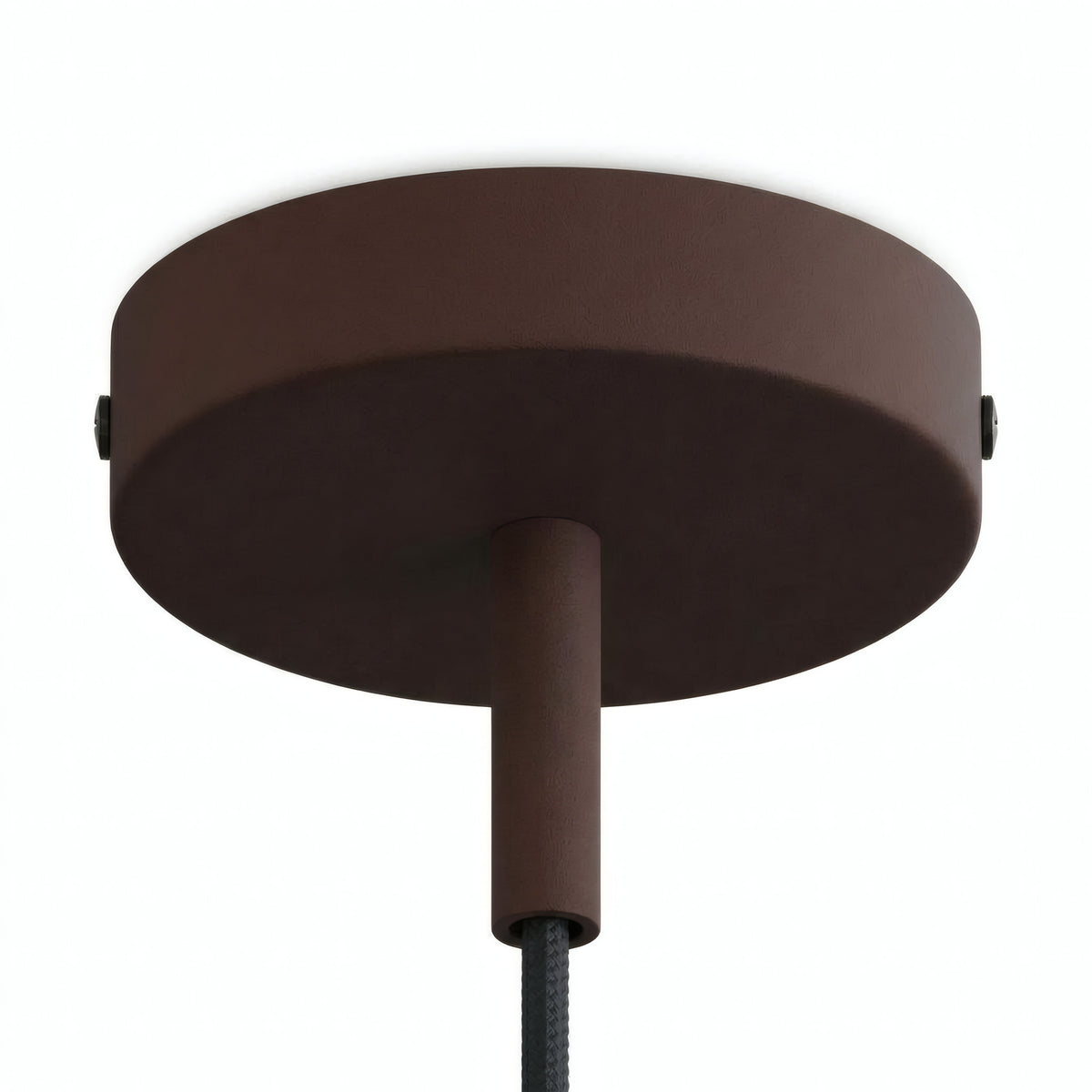 Rosace cylindrique en métal avec serre-câble de 7 cm — Rouille
