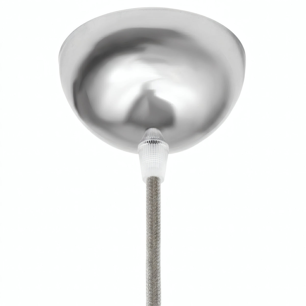 Rosace demi-sphérique en métal, Ø 100 mm — Chromé
