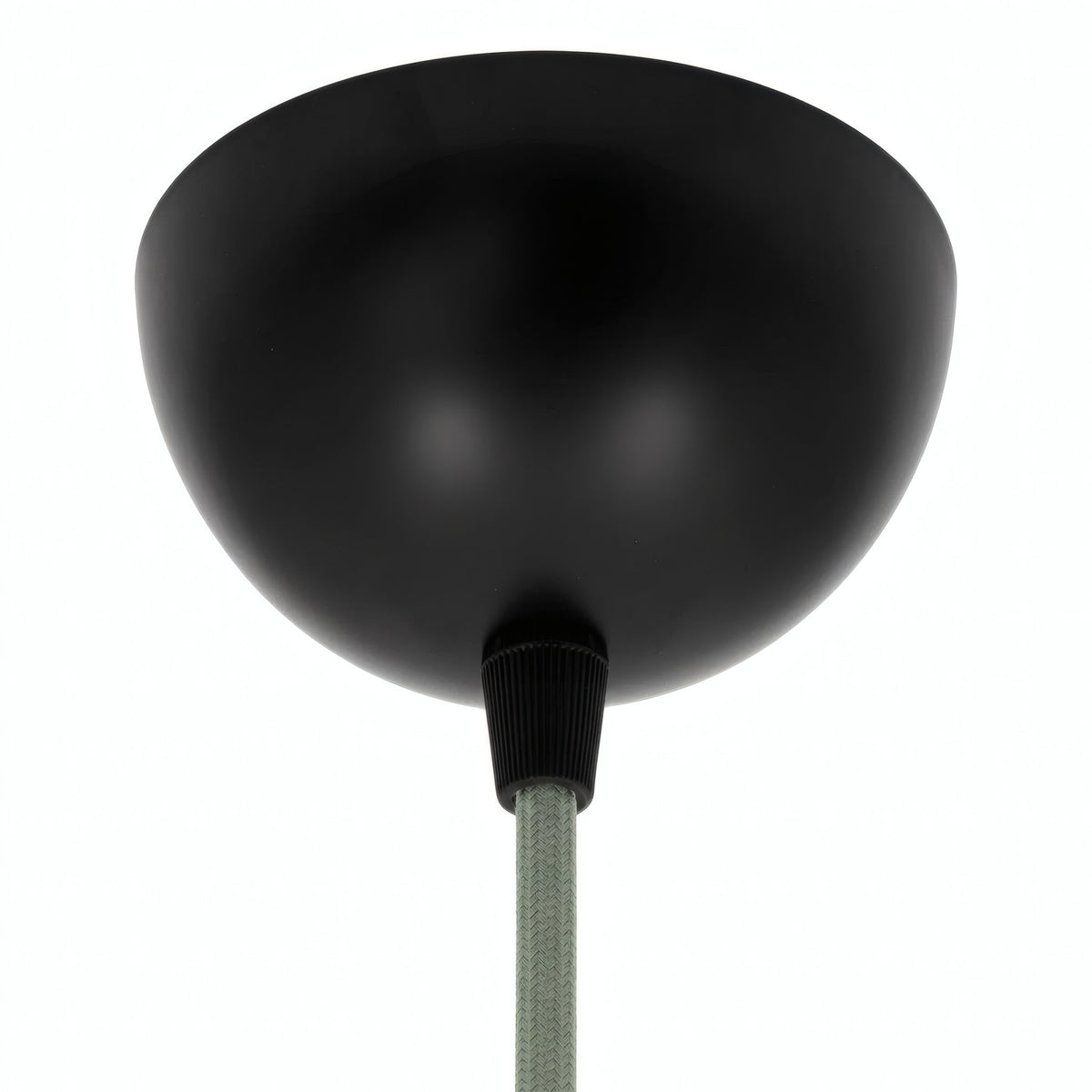 Rosace demi-sphérique en métal, Ø 100 mm — Noir