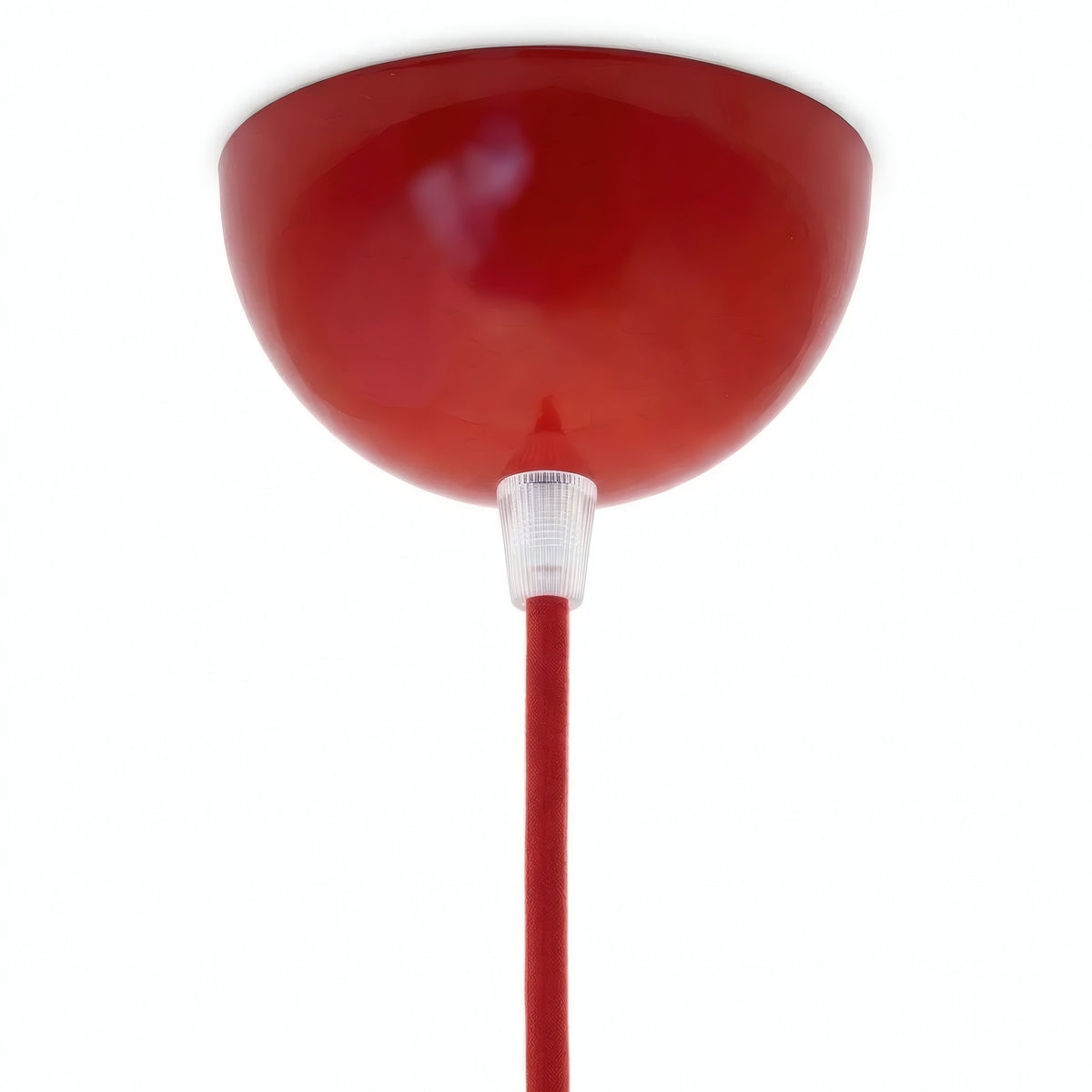 Rosace demi-sphérique en métal, Ø 100 mm — Rouge