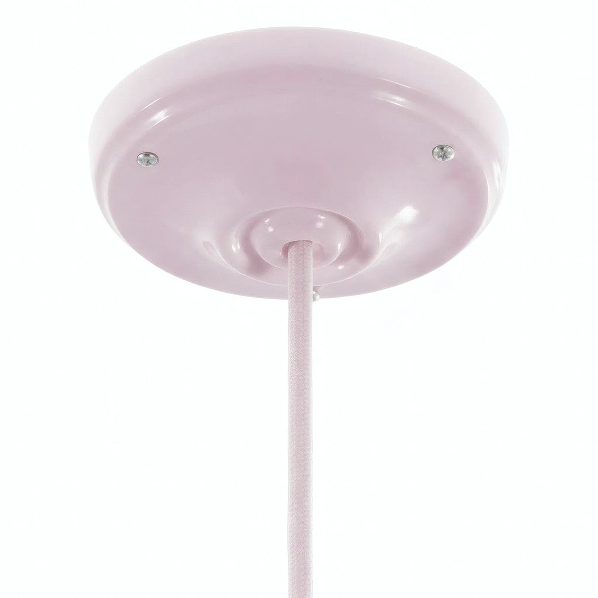 Rosace en porcelaine avec kit de fixation, Ø 105 mm — Rose antique