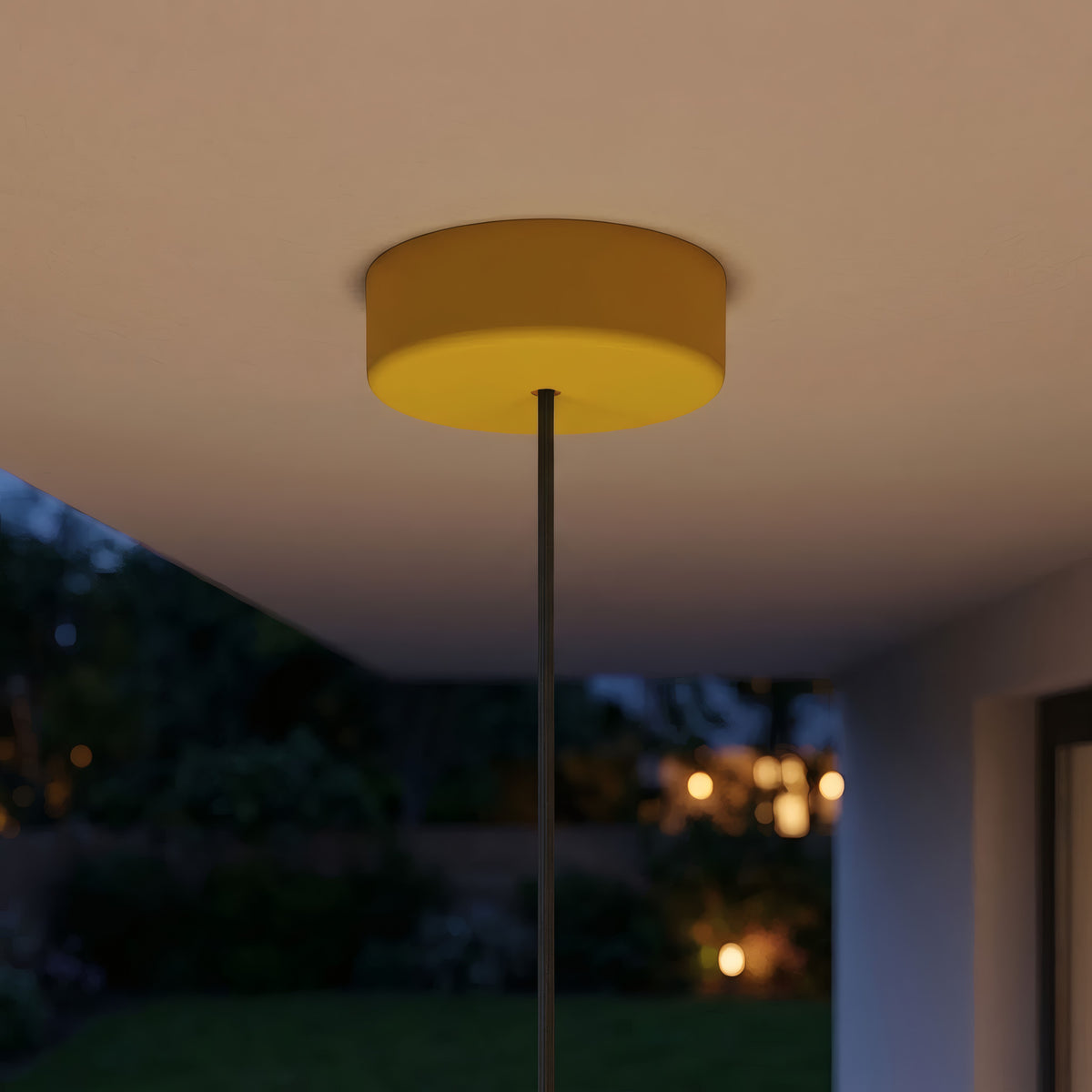 Rosace en silicone d'extérieur IP65, Ø 125 mm — Moutarde
