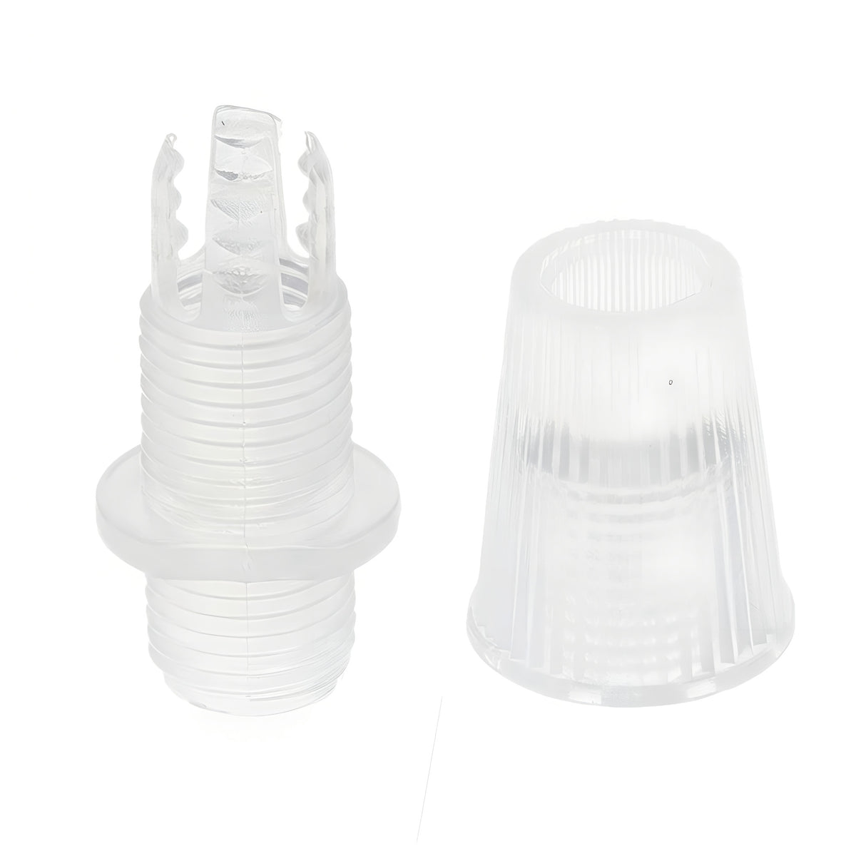 Serre-câble conique bloque-fil pour câble textile — Transparent