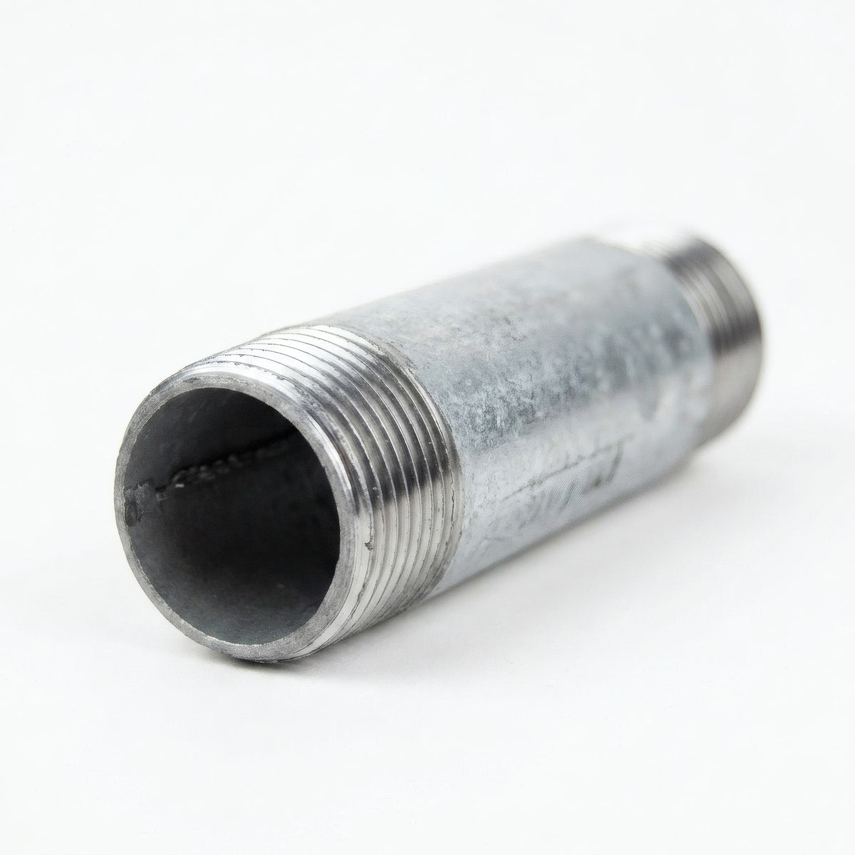 Tube 1'' sur-mesure - 26x34mm acier galvanisé - fileté - photo produit fond blanc 3