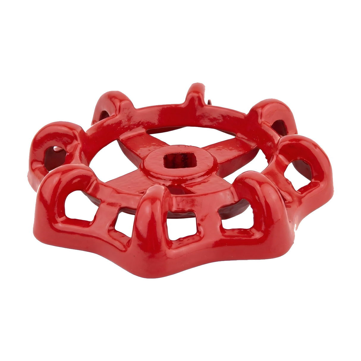 Volant rouge en fonte 98 mm en poignée de robinet, style industriel