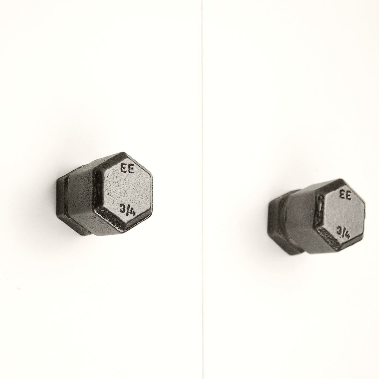 poignée de meuble en fonte noire pour tiroir ou porte