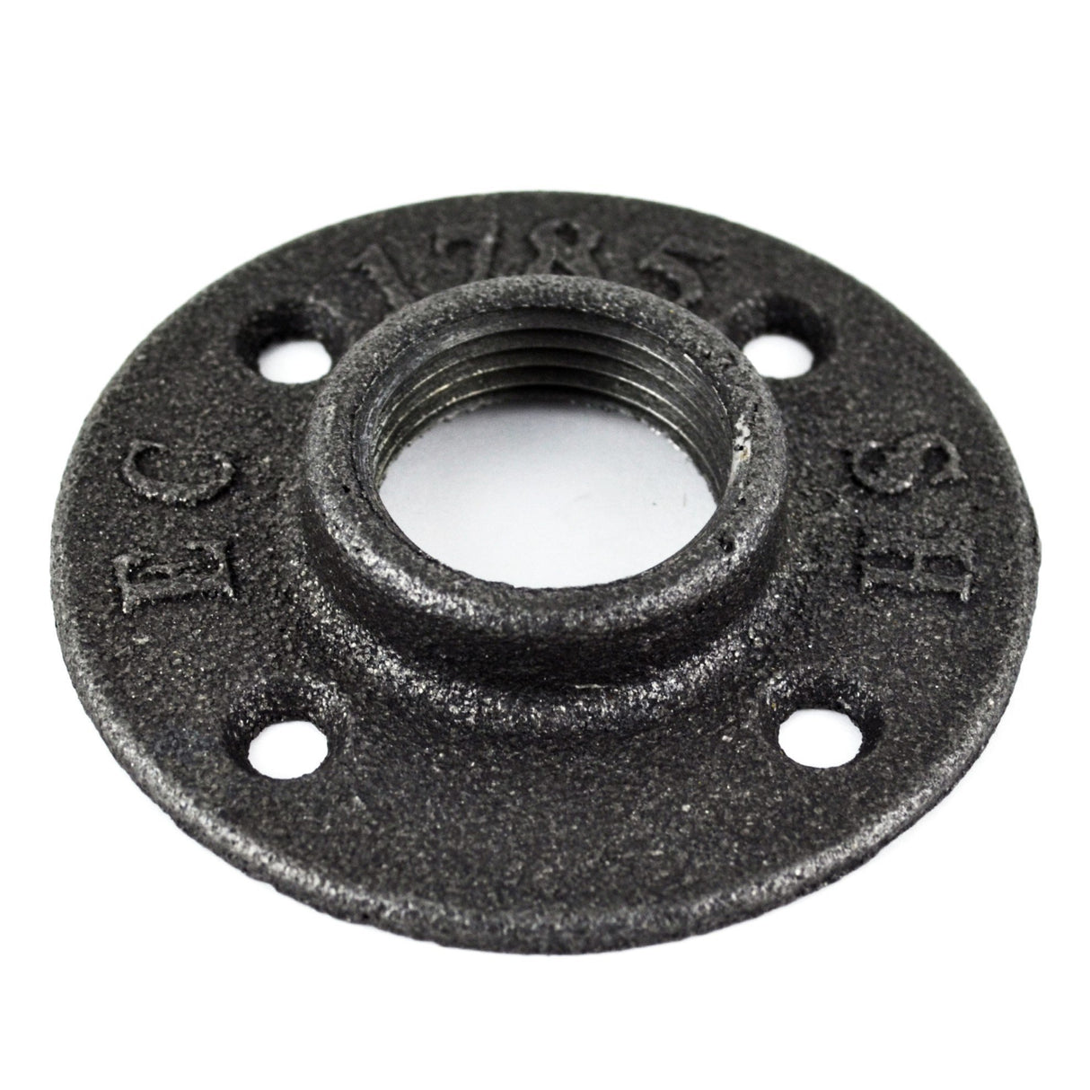 Bride de plancher en fonte noire