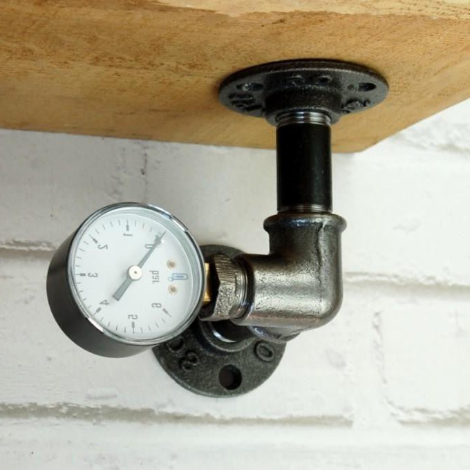 Équerre manomètre incliné latéral | Modèle 1