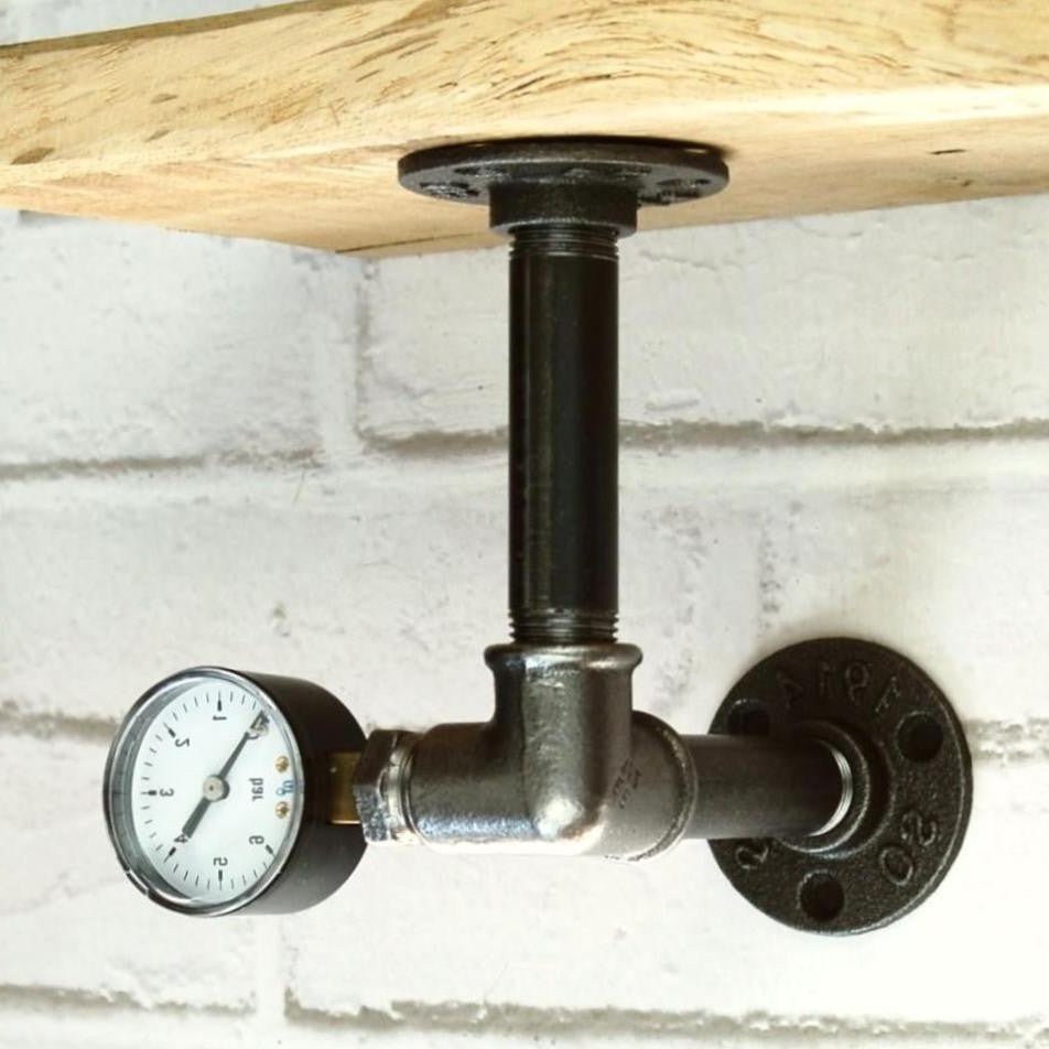 Équerre manomètre incliné latéral | Modèle 1