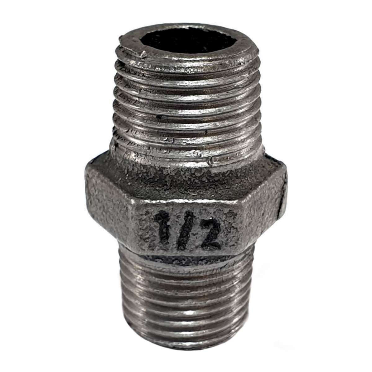 Mamelon Droite/Gauche MM fonte noire filetage 1/2" Ø21 sur filets
