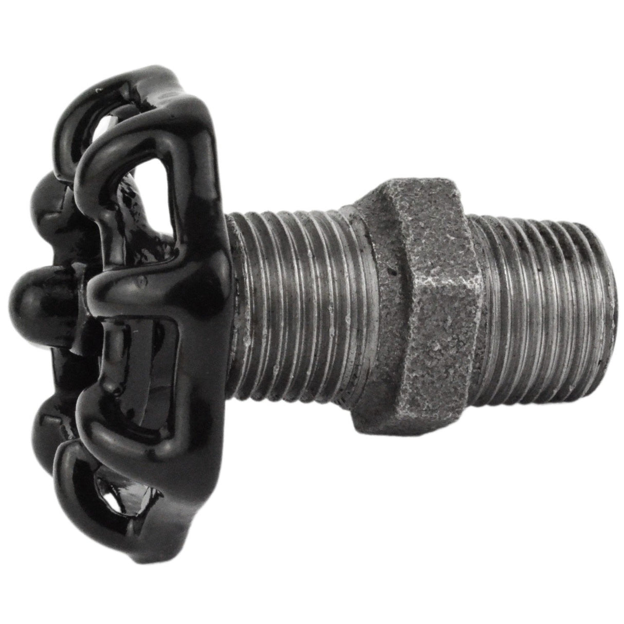 Volant noir 52mm sur mamelon