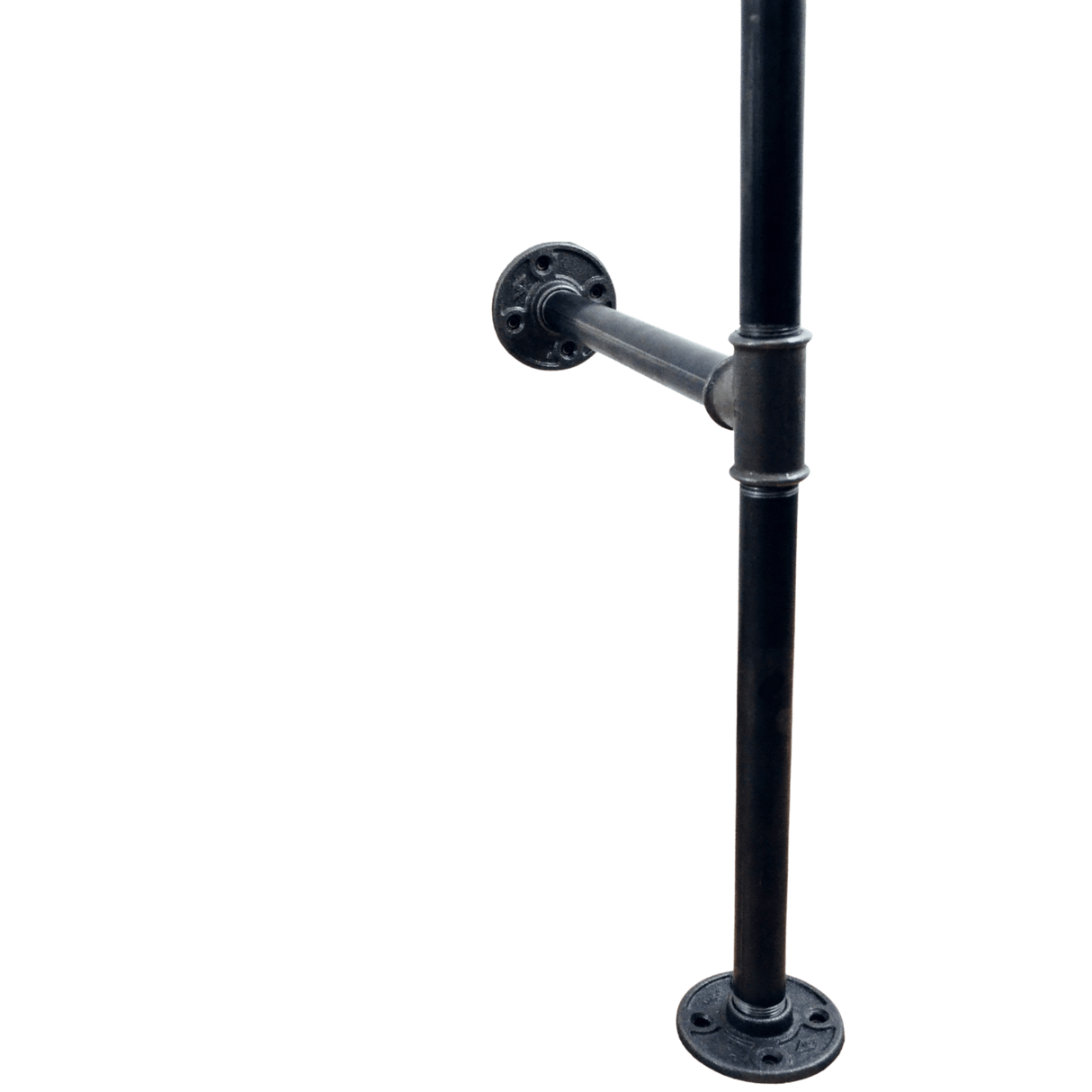 Portant mural vêtements style industriel