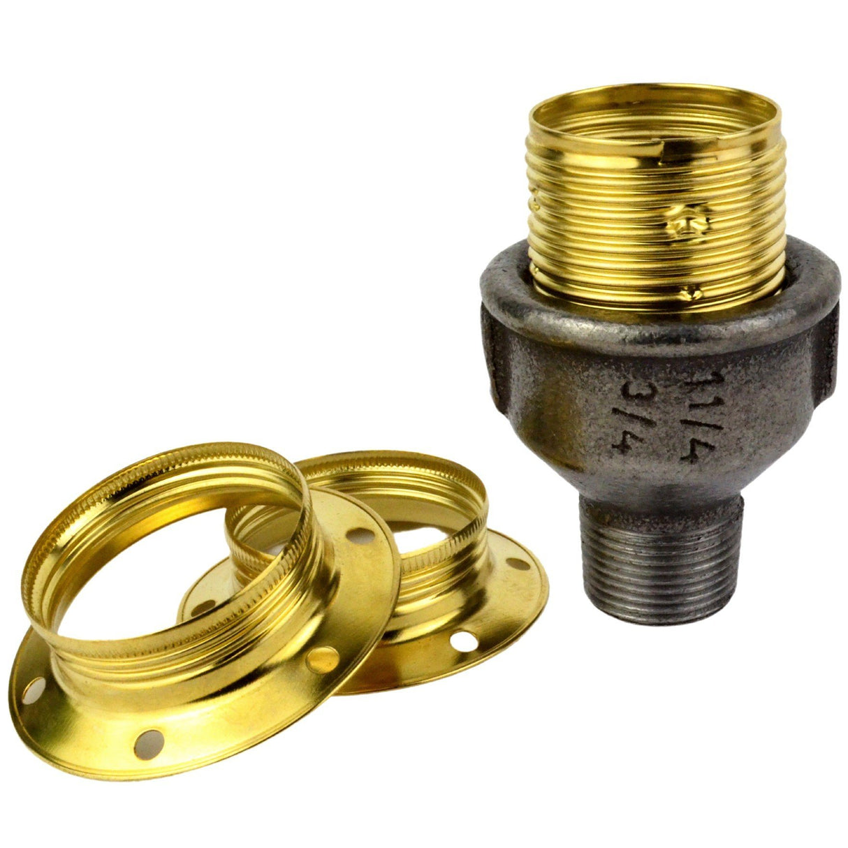 kit lampe plomberie avec douille laiton 3/4'' mâle