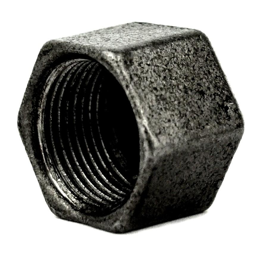 Bouchon femelle en acier noir 40mm x 49mm