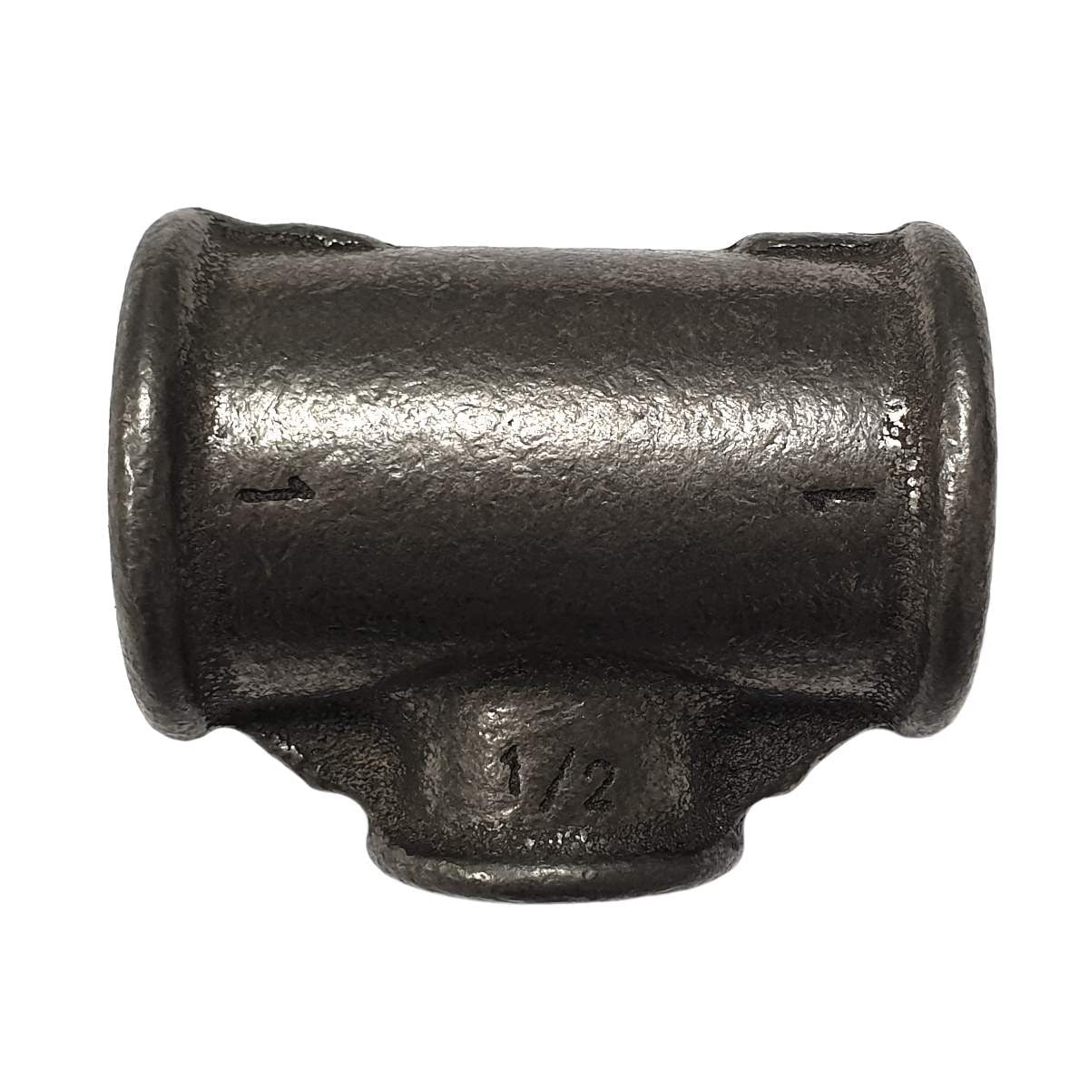 Raccord Té réduit fonte noire Fem/Fem/Fem (26X34)-(15X21)-(26X34)