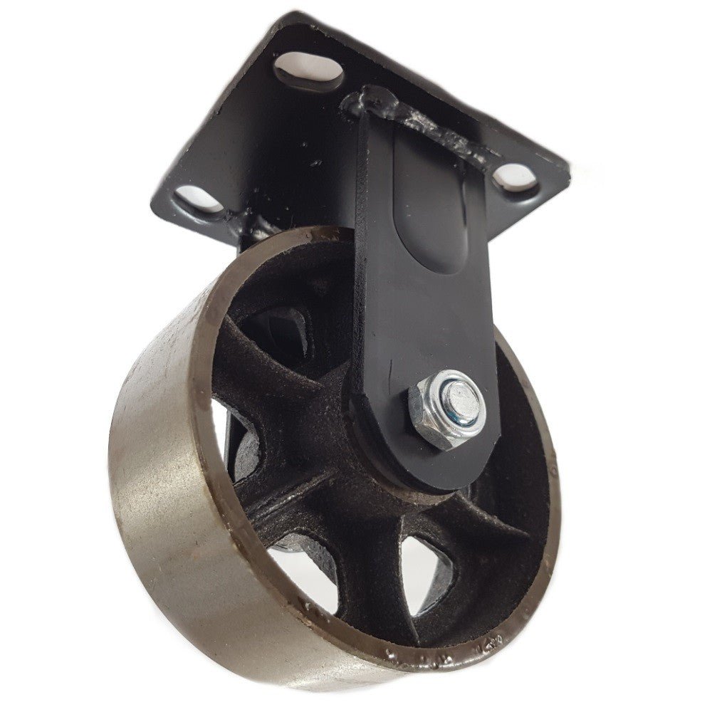 Roulette industrielle noire métal pour meuble