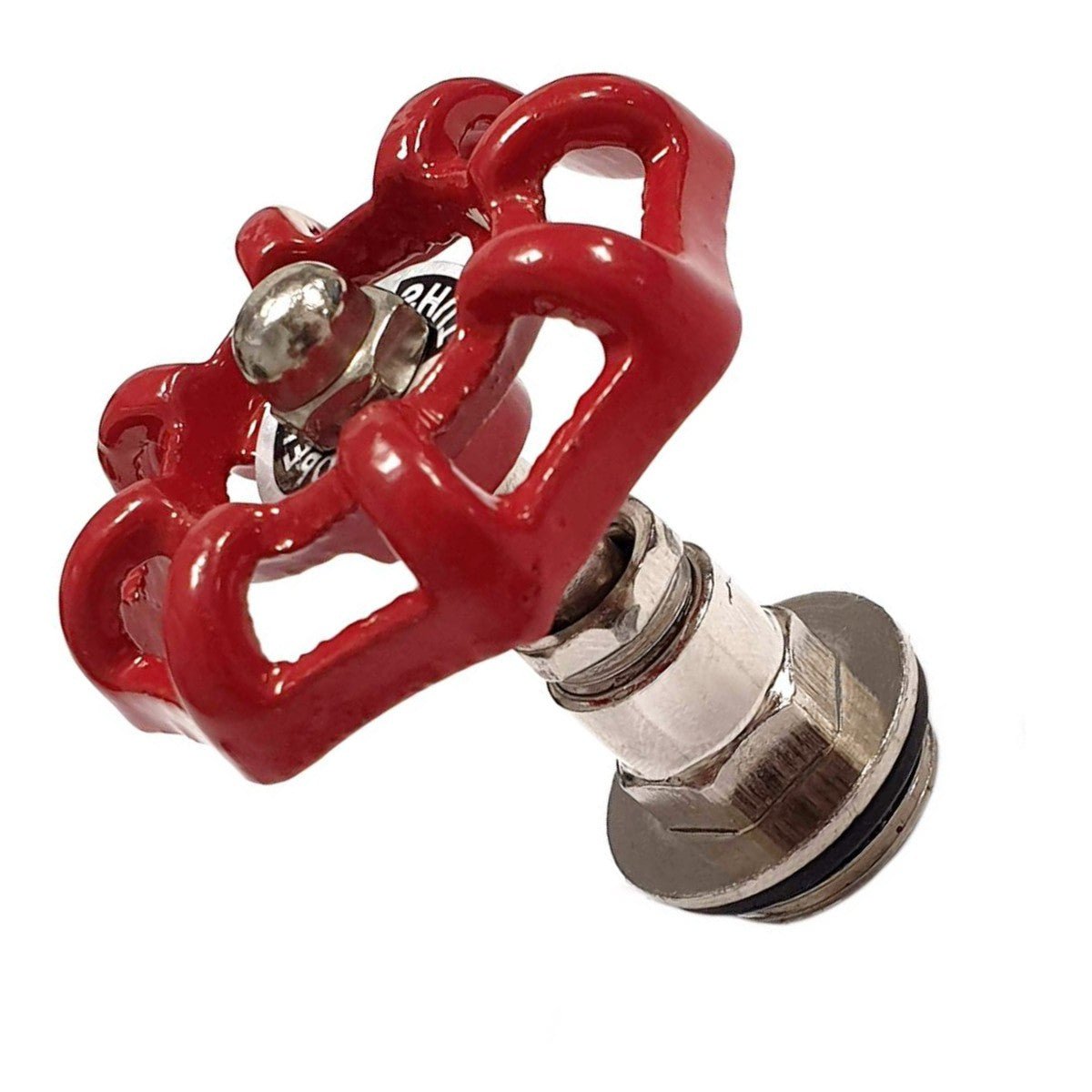 Tête de vanne déco | volant rouge