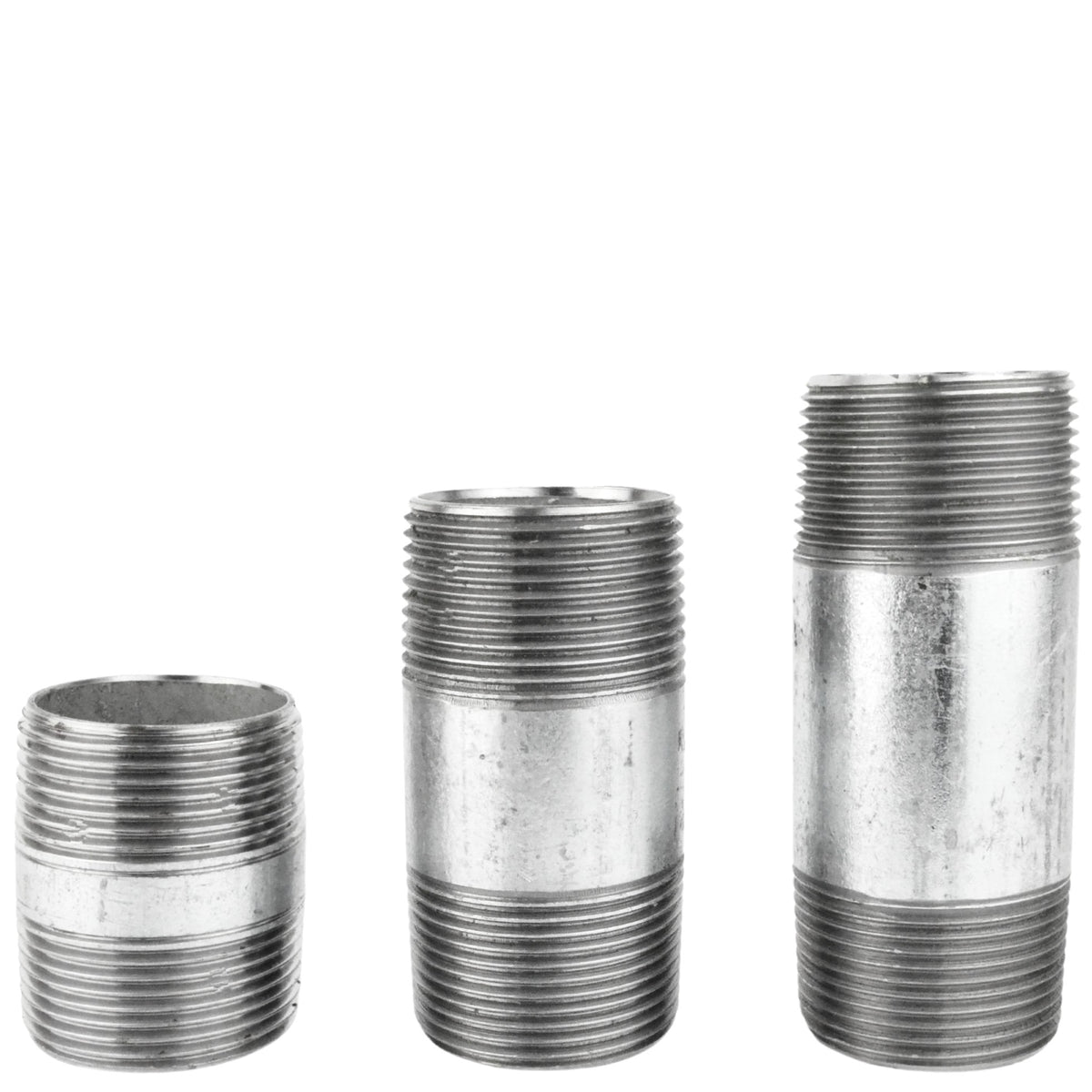 Tuyau Acier Galvanisé 1"1/4 (33x42mm) Fileté – Longueur 15 Cm, Pour Plomberie, Irrigation, Montage Facile