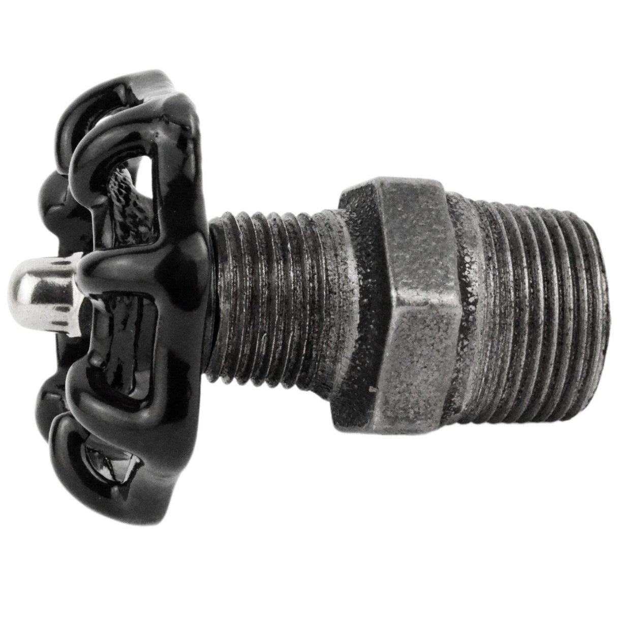 Volant noir 52mm sur mamelon