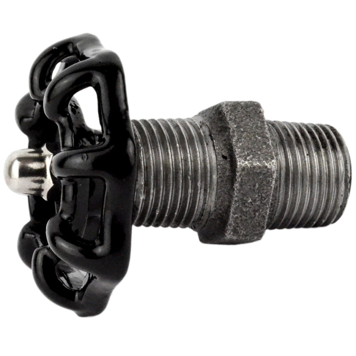 Volant noir 52mm sur mamelon