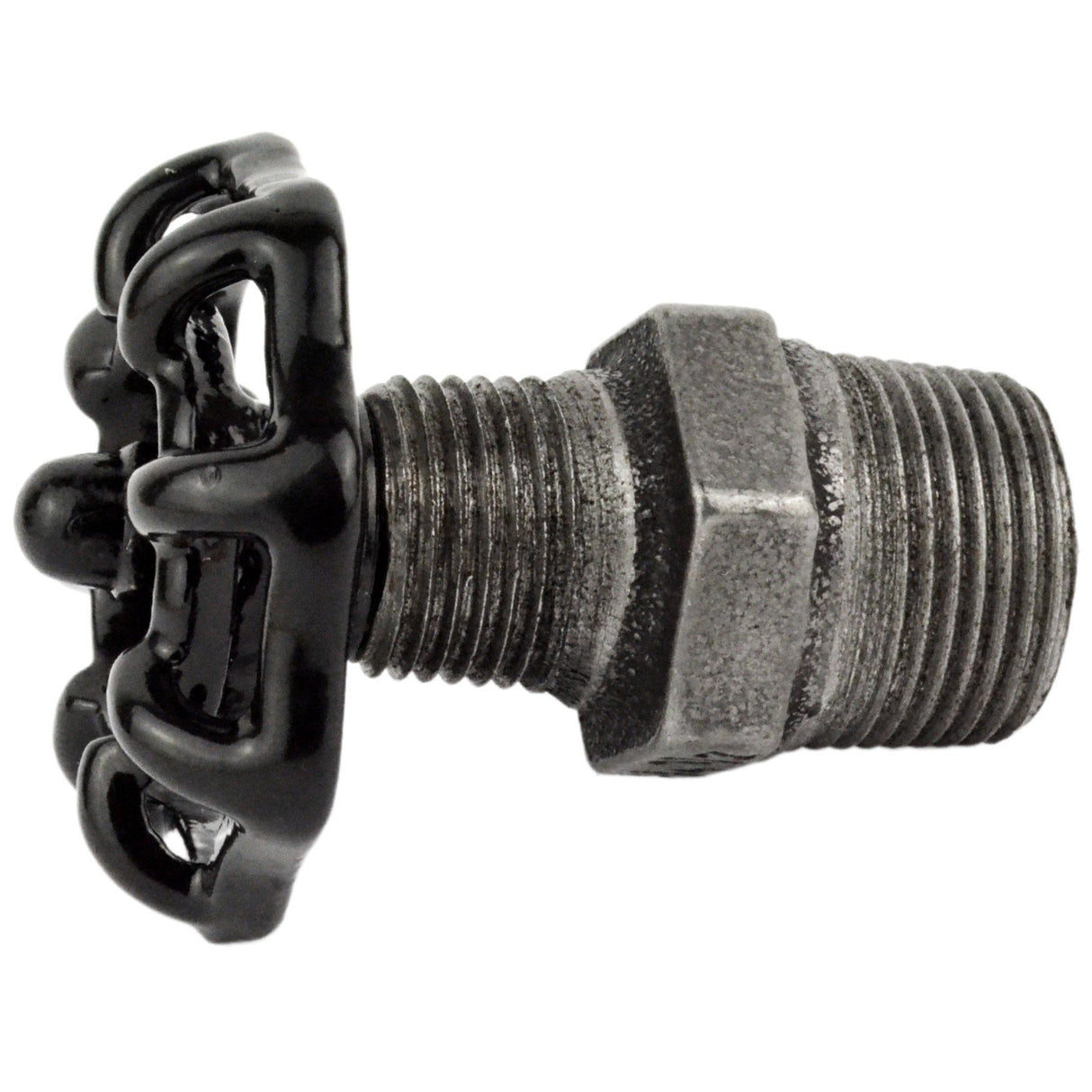 Volant noir 52mm sur mamelon